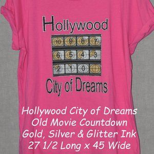 BRAND NEW ONE OF A KIND HOLLYWOOD AND LOS ANGELES  TSHIRTS